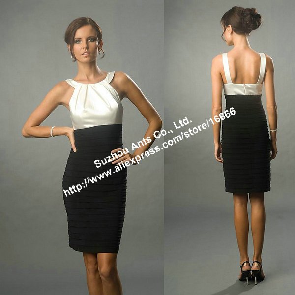 Gorgeous-Above-Knee-Length-Ruched-White-and-Black-Homecoming-Dress-Jewel-Neck-GW260.jpg