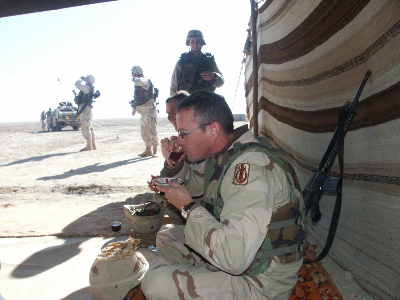 Chai in the desert...