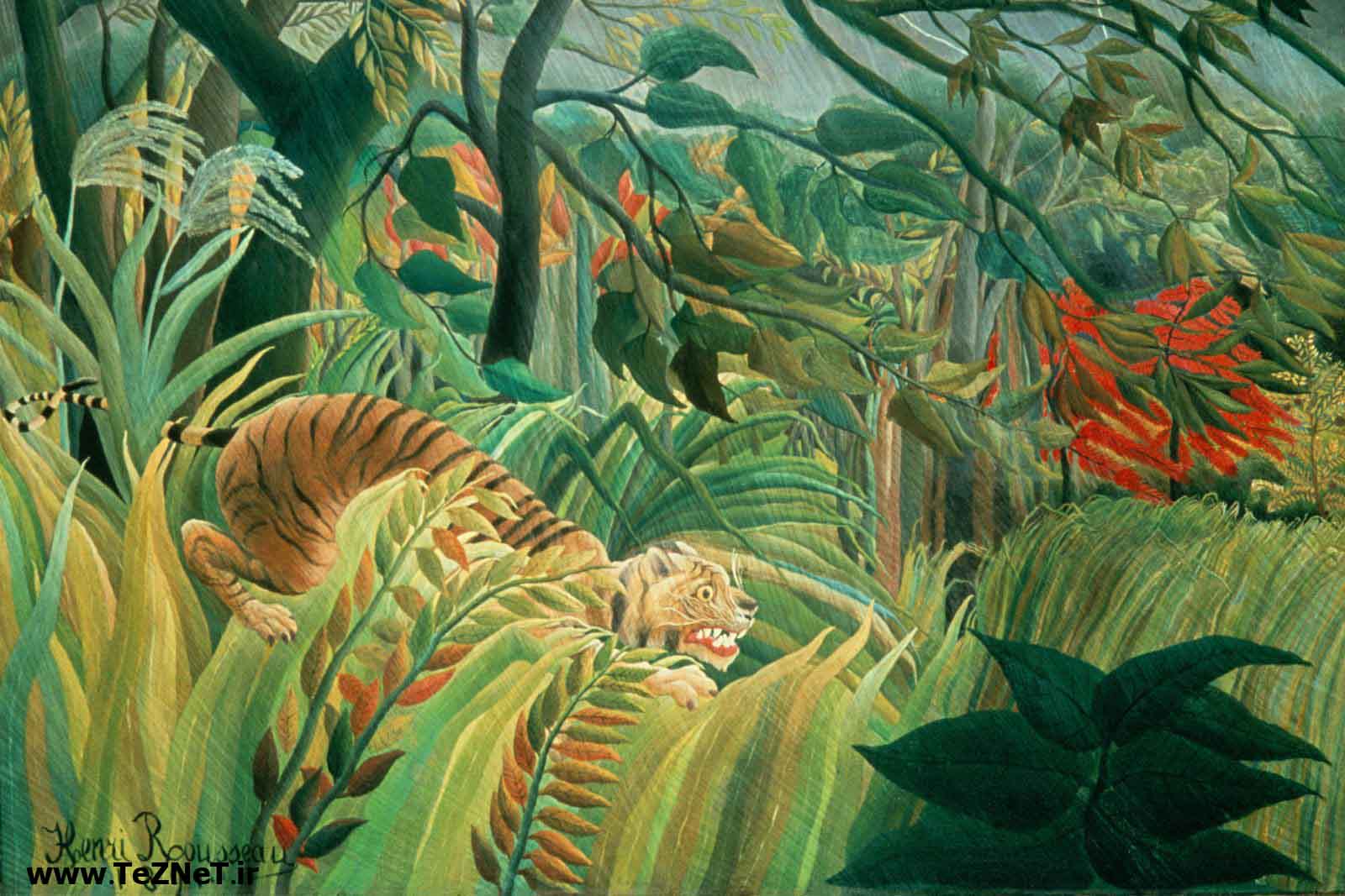 Tiger in a Tropical Storm, Rousseau, 1891